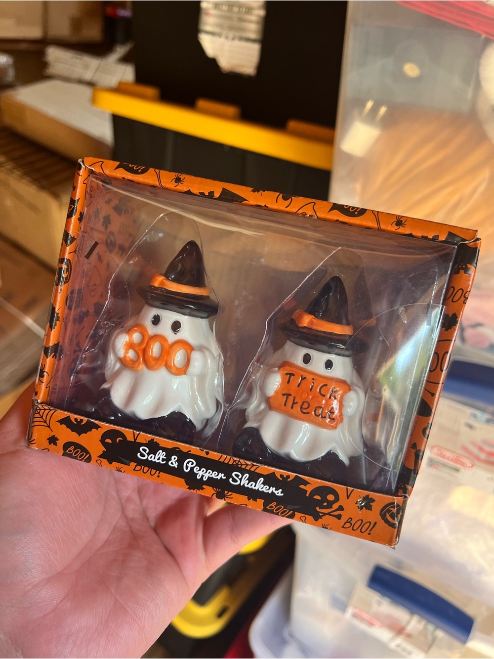 GHOST SALT AND PEPPER SHAKERS